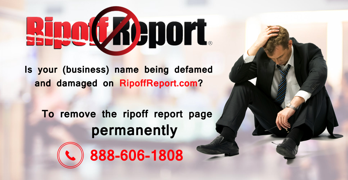 Remove Ripoff Report page from google